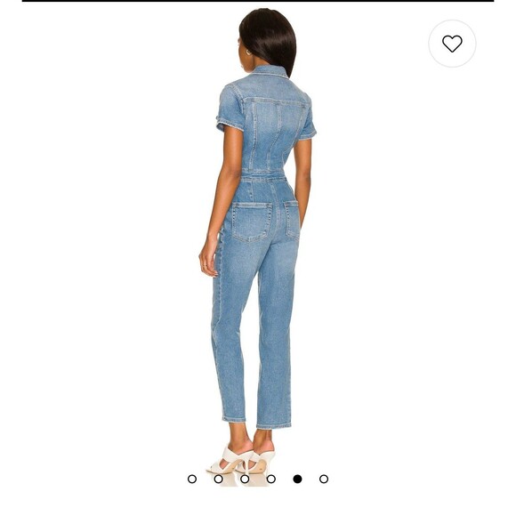 GOOD AMERICAN Fit For Success Stretch Denim Jumpsuit small NWT - Picture 6 of 7